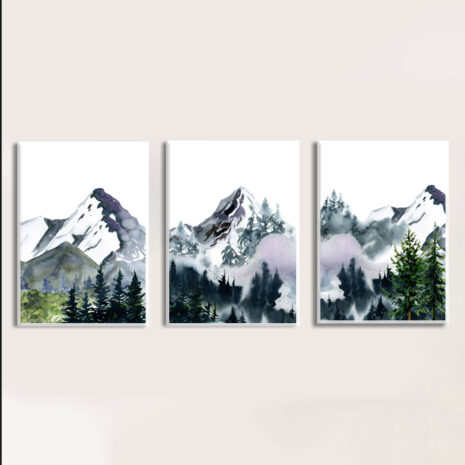 Mountains-3white frame