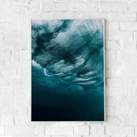 Ocean Blue-white frame
