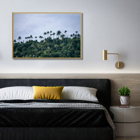 Palm-forest-golden frame