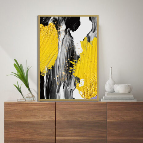 black-and-yellow-brush-golden-frame