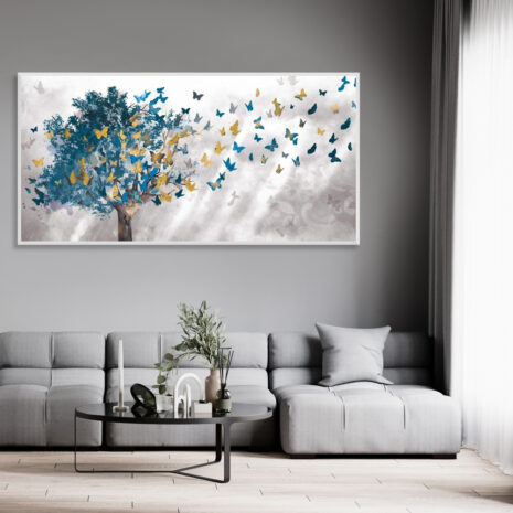 Tree-and-blue-butterflies-2